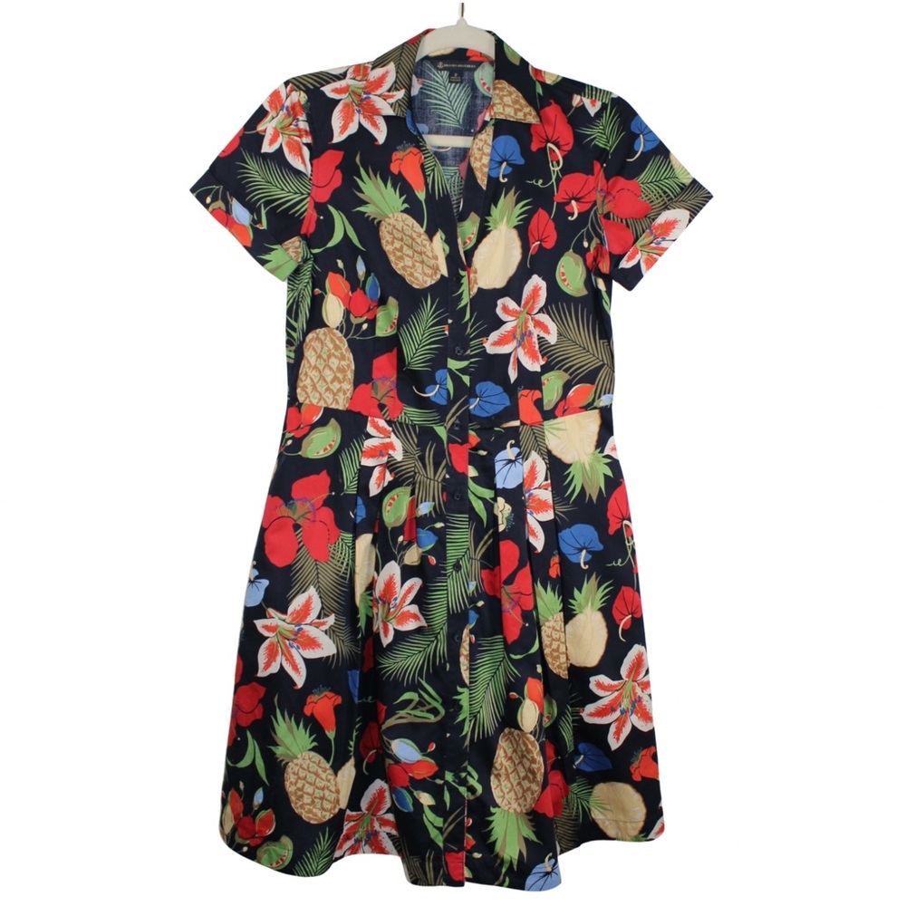 Brooks Brothers A-Line Hawaiian Shirt Dress – Size 2 🌺🌴